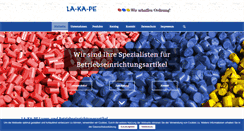 Desktop Screenshot of la-ka-pe.de
